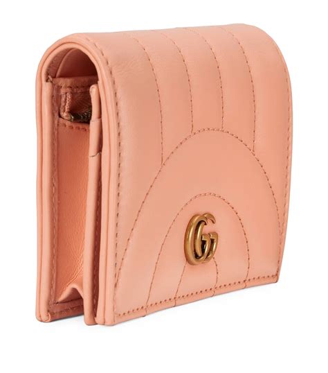 pink gg gucci wallet|gucci marmont wallet pink.